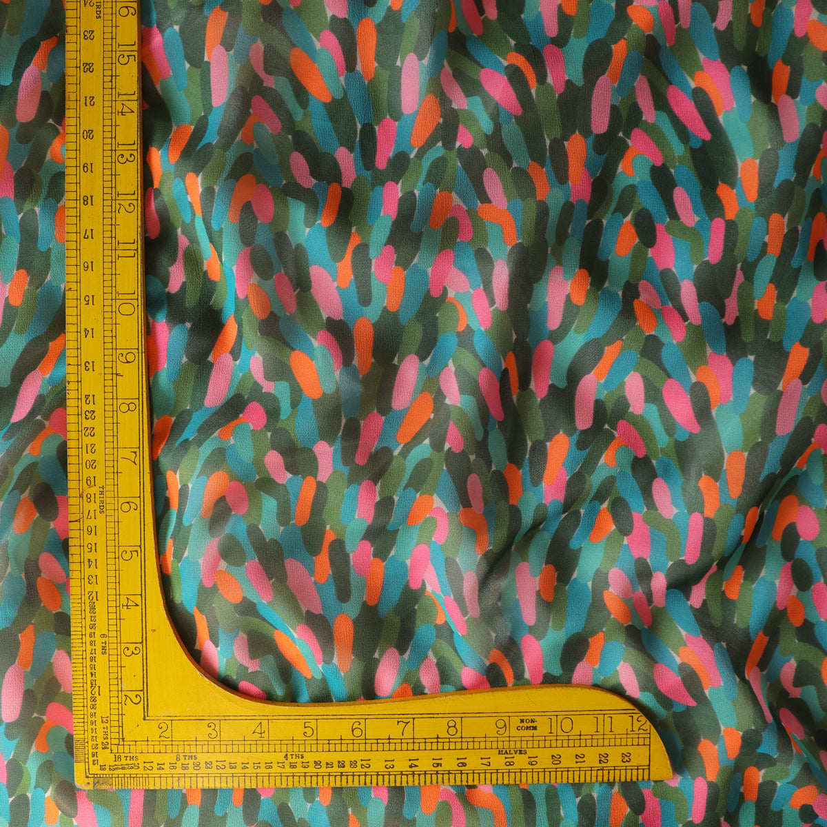 Pure Georgette Abstarct Pattern Printed Fabric