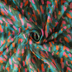 Pure Georgette Abstarct Pattern Printed Fabric