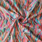 Pure Georgette Abstarct Pattern Printed Fabric