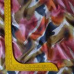 Pure Muslin Silk Abstarct Pattern Printed Fabric