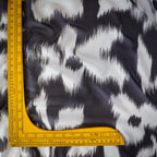 Pure Georgette Monochrome Ikat Mist Pattern Printed Fabric
