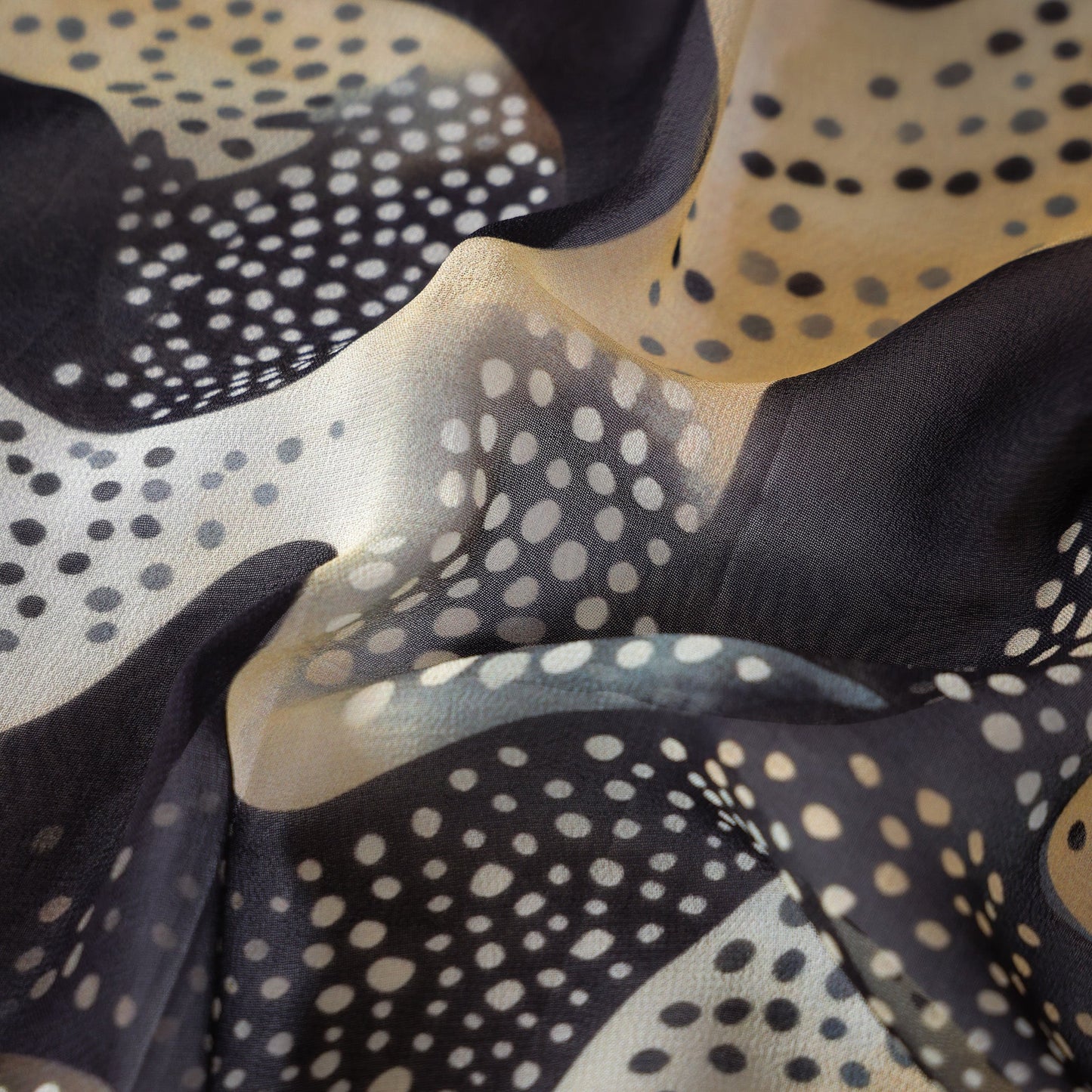 Pure Georgette Abstract Pattern Printed Fabric