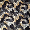 Pure Muslin Silk Abstract Pattern Printed Fabric