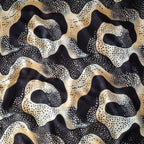 Pure Muslin Silk Abstract Pattern Printed Fabric