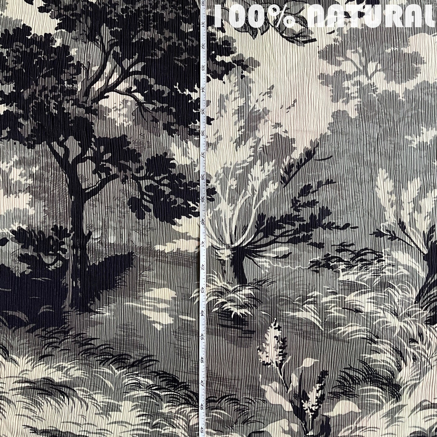 Woodland Whisper print, crush viscose fabric