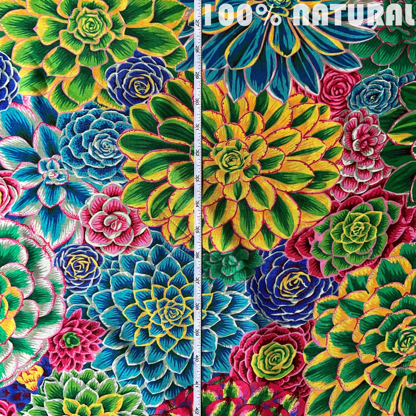 Bright tropical Vivid Jungle Canopy, Viscose Crepe Silk Print